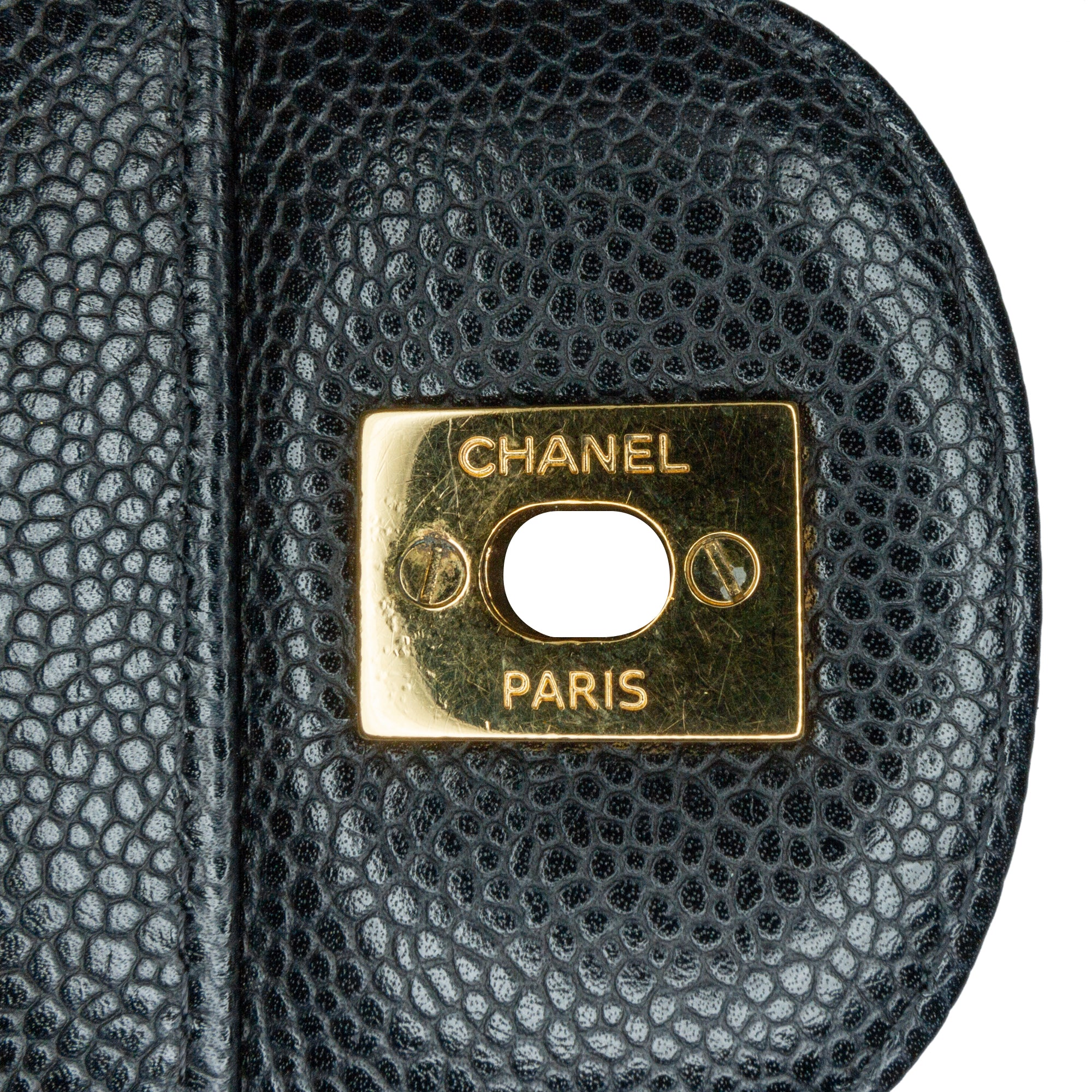 Chanel Classic Double Flap Maxi Black Caviar Gold