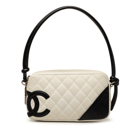 Chanel Cambon Ligne Pochette White Lambskin