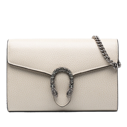Gucci Dionysus Wallet on Chain White Calfskin