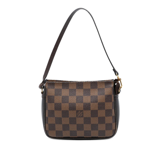 Louis Vuitton Trousse Pochette Damier Ebene Canvas