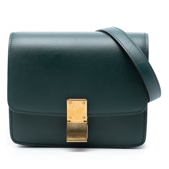 Celine Classic Box Small Green Calfskin