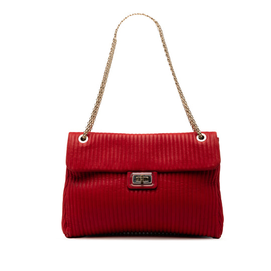 Chanel Mademoiselle Lock Flap Maxi Red Calfskin