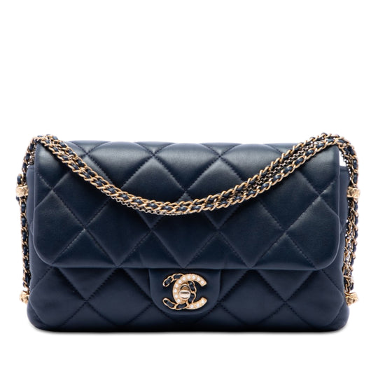Chanel Crush on Chains Flap Blue Lambskin