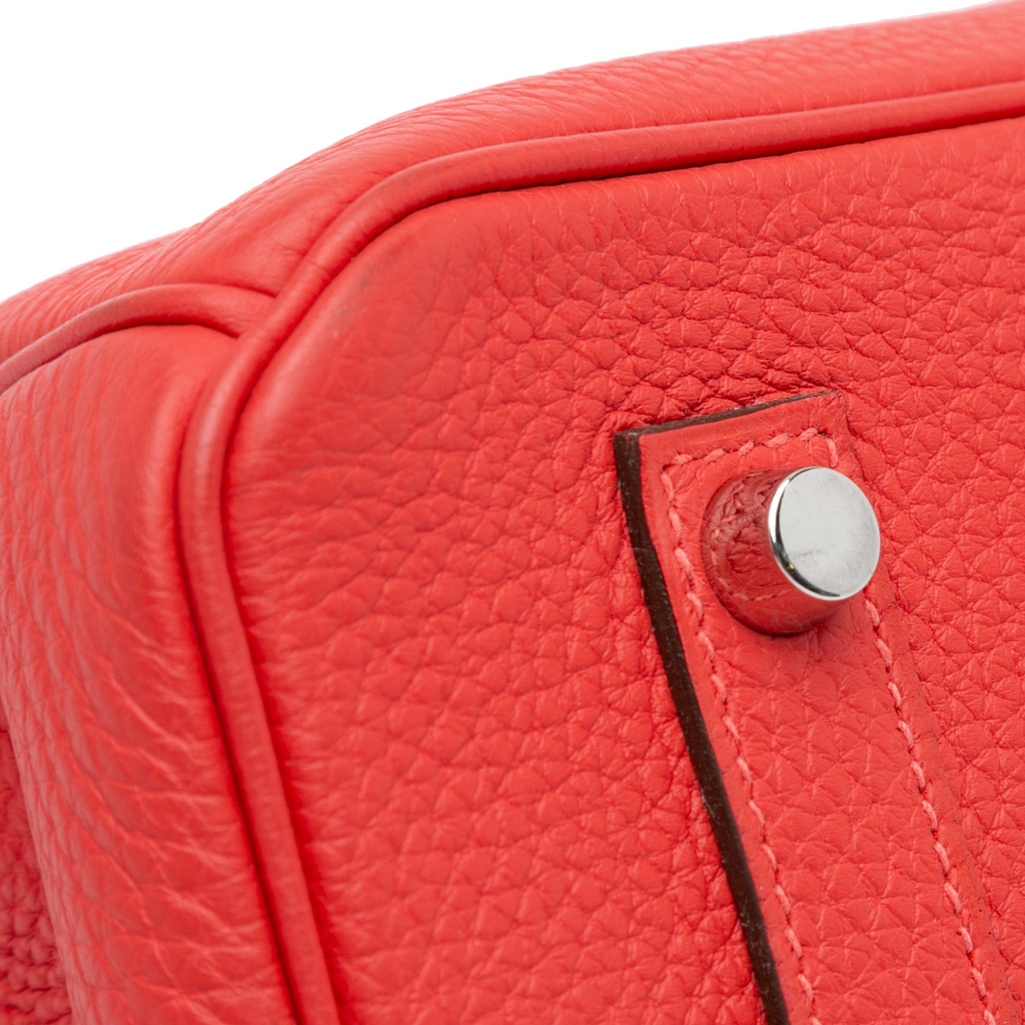 Hermès Birkin 35 Red Retourne Togo Palladium