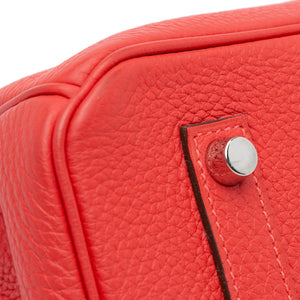 Hermès Birkin 35 Red Retourne Togo Palladium