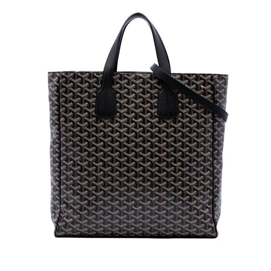 Goyard Voltaire III Black Coated Canvas