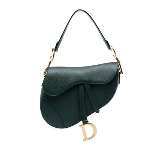 Dior Saddle Green Calfskin