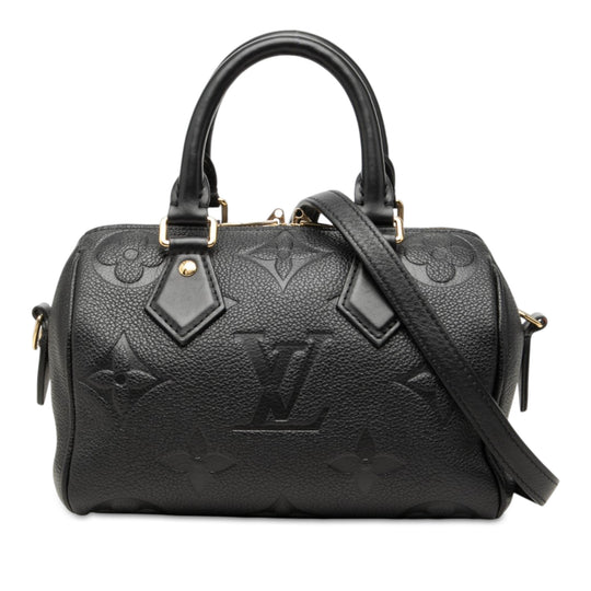 Louis Vuitton Speedy 20 Black Empreinte Leather