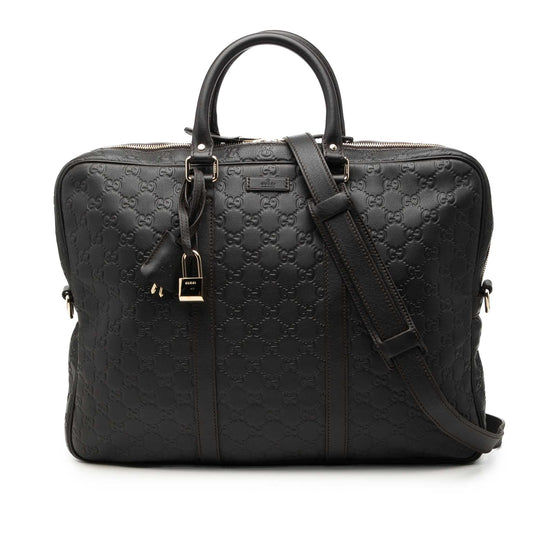 Gucci Guccissima Brown Embossed Calfskin