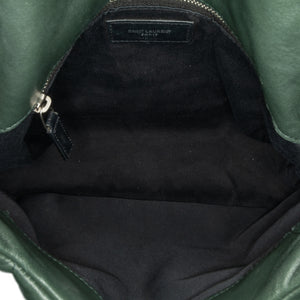 Yves Saint Laurent LouLou Puffer Small Dark Green Lambskin