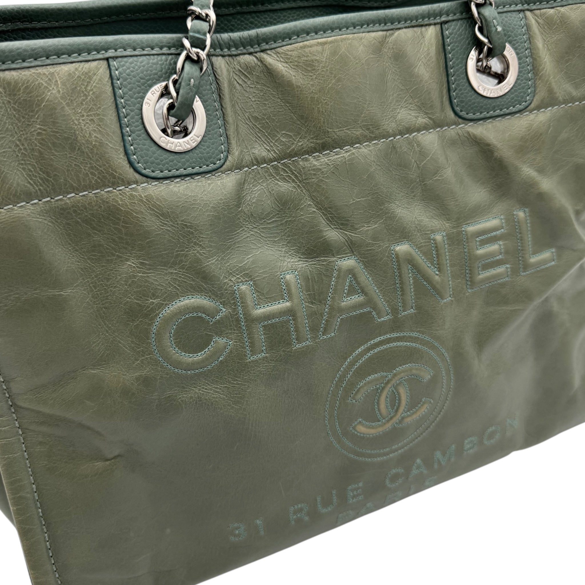 Chanel Tote Bag Black Coated Canvas
