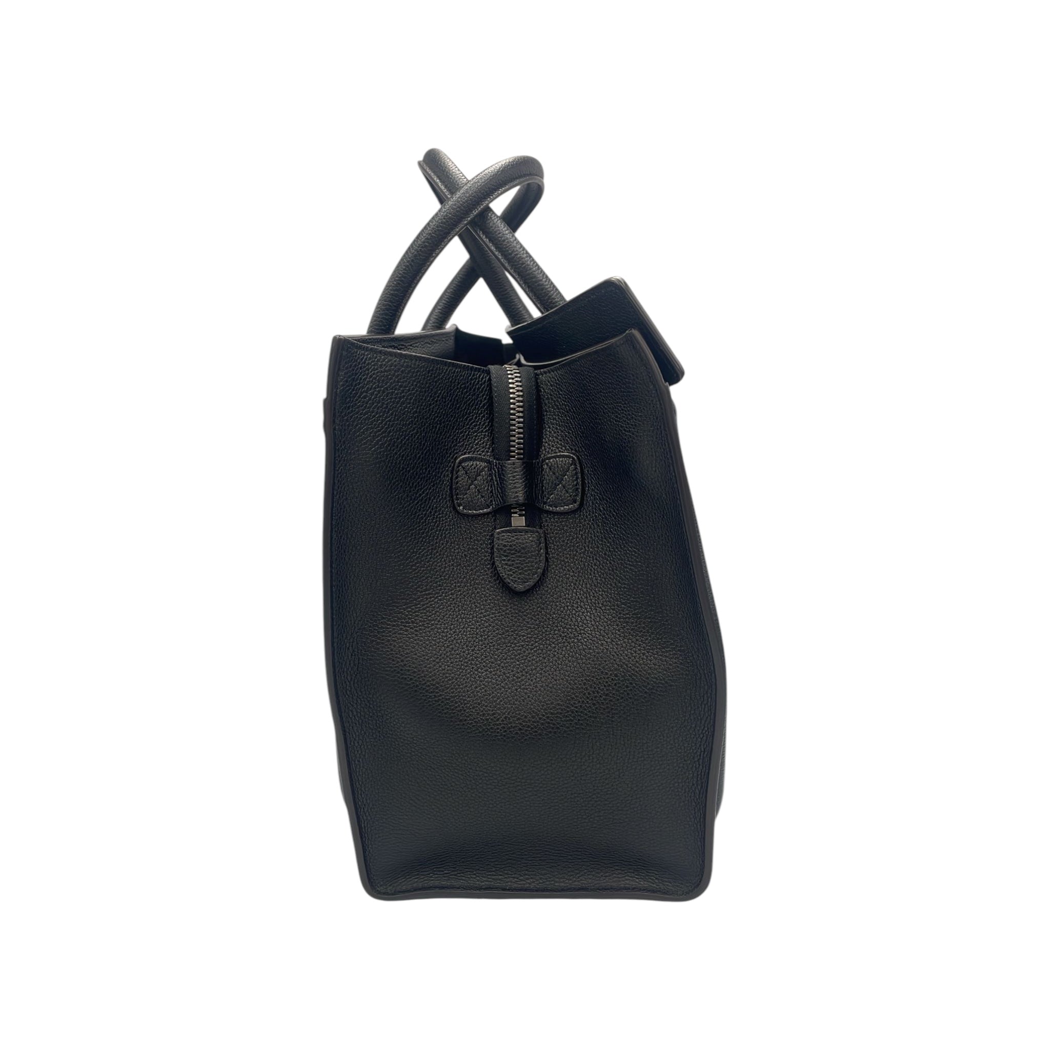 Celine Luggage Handbag Mini Black