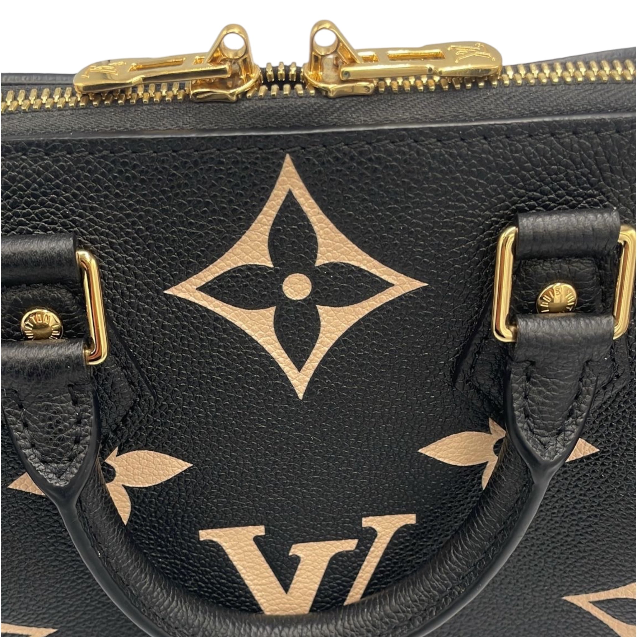 Louis Vuitton Speedy 25 Bandoulière Bicolor Giant Monogram Empreinte