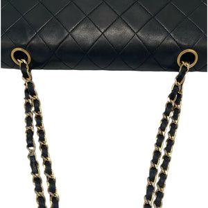 Chanel Classic Double Flap Medium Black Lambskin Gold