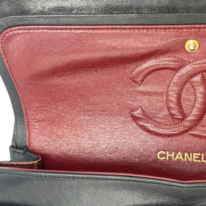 Chanel Classic Double Flap Medium Black Lambskin Gold