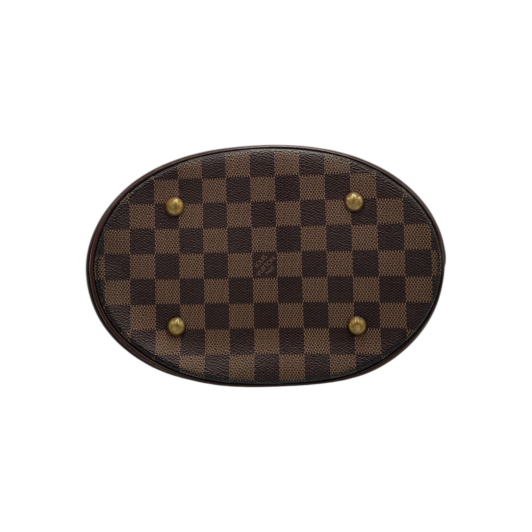 Louis Vuitton Bucket Petit Damier Ebene Canvas