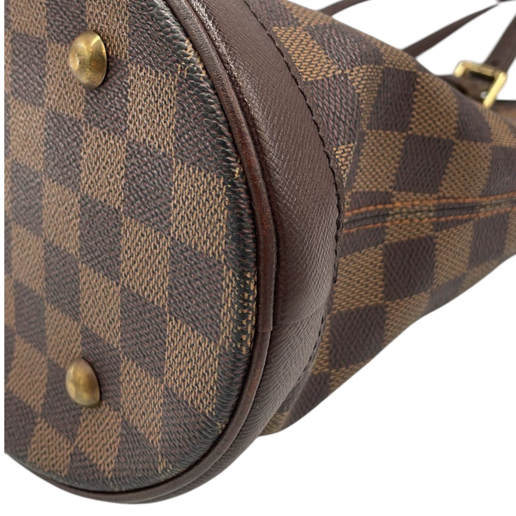 Louis Vuitton Bucket Petit Damier Ebene Canvas