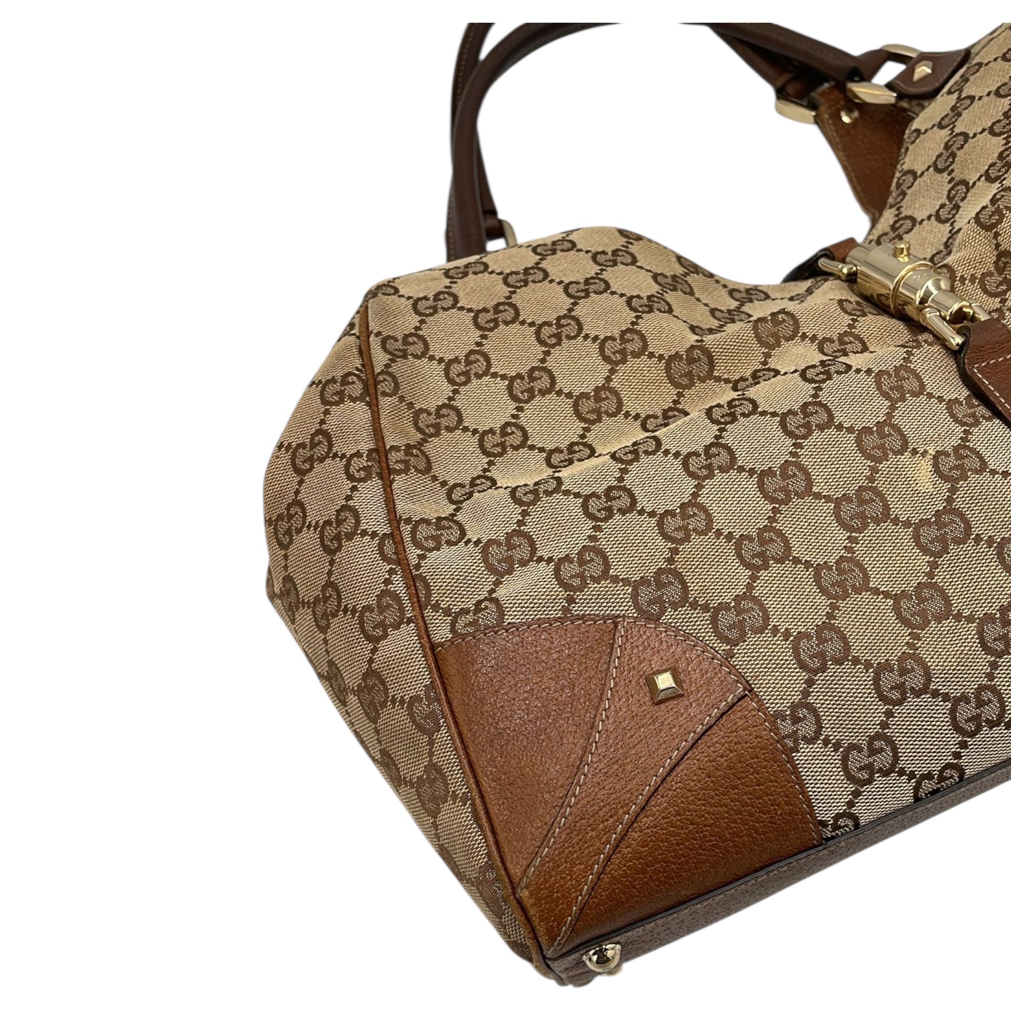Gucci Jackie Hobo Bag GG Canvas