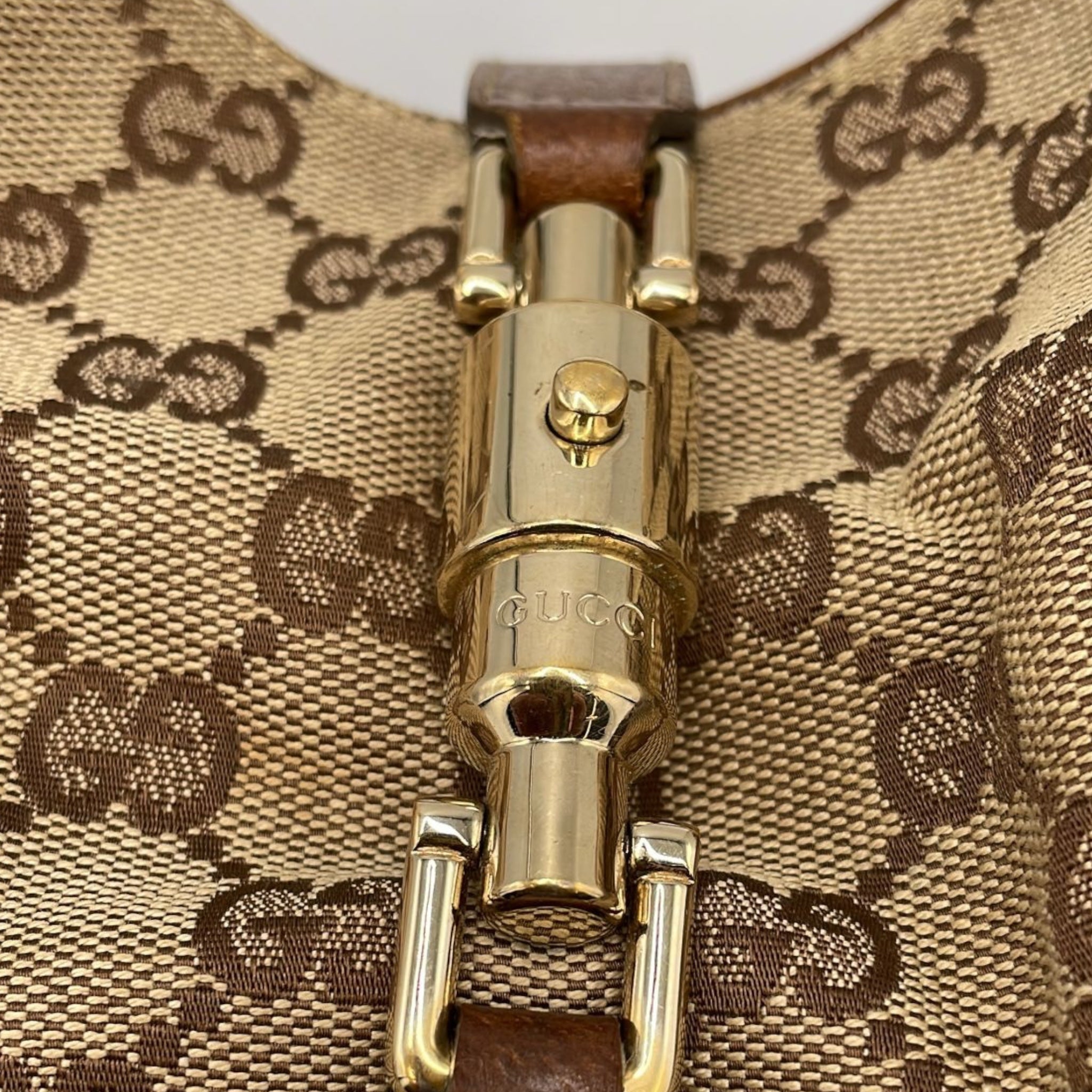 Gucci Jackie Hobo Bag GG Canvas