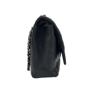 Chanel Classic Double Rebap Maxi Black Lambs en peau d'agneau