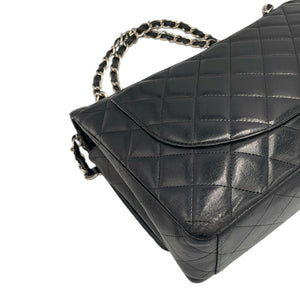 Chanel Classic Double Rebap Maxi Black Lambs en peau d'agneau