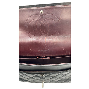 Chanel Classic Double Rebap Maxi Black Lambs en peau d'agneau