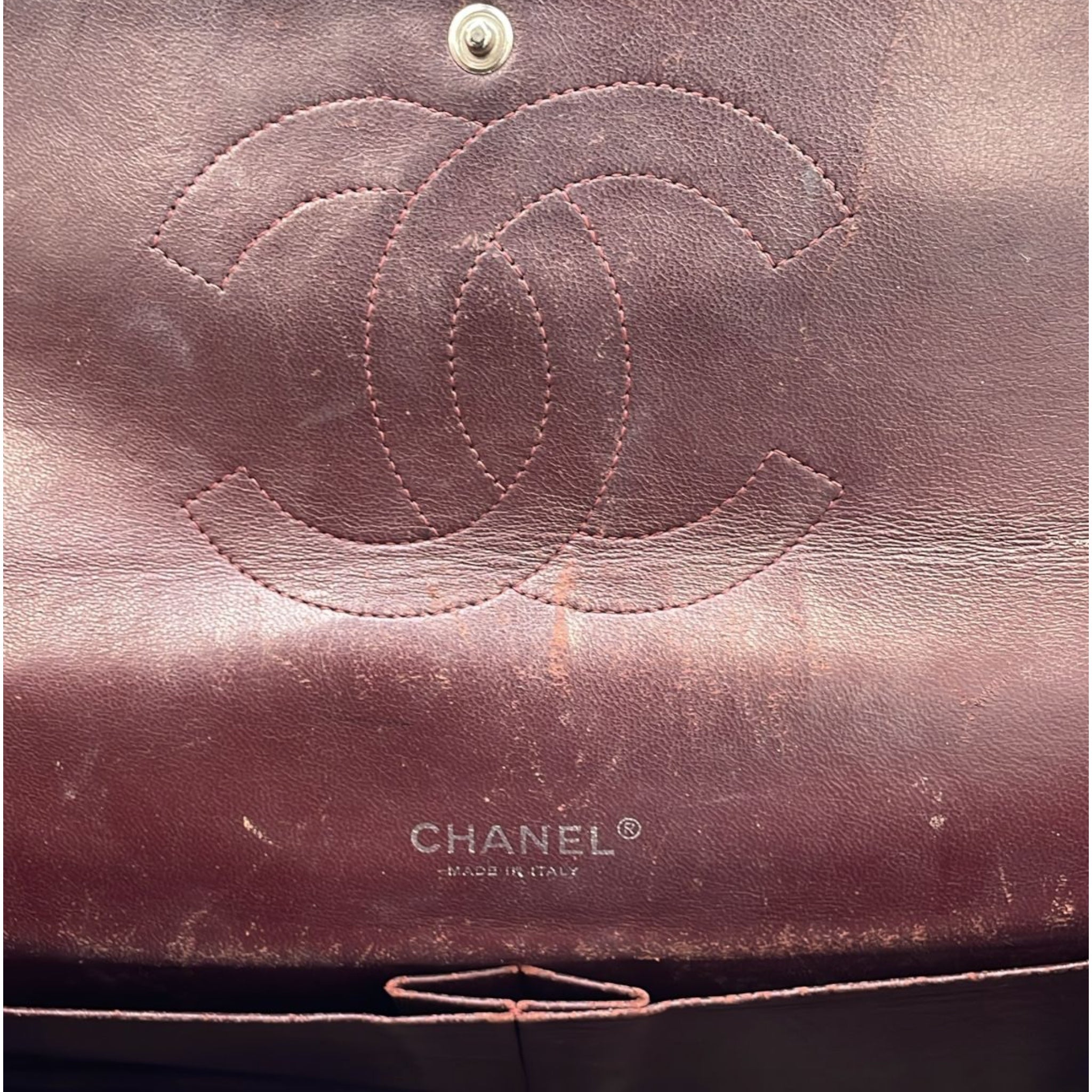 Chanel Classic Double Rebap Maxi Black Lambs en peau d'agneau