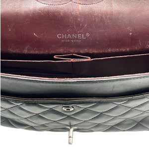 Chanel Classic Double Rebap Maxi Black Lambs en peau d'agneau