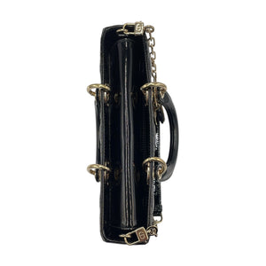 Dior Lady D-Joy Medium Black Canage matelassé en cuir