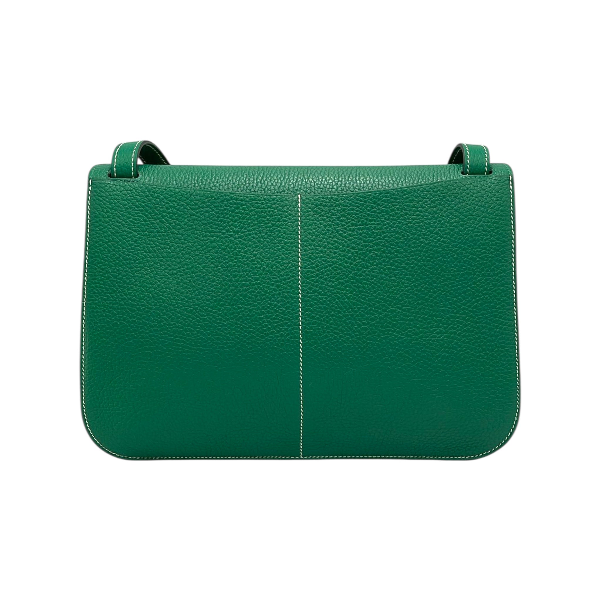 Hermès Halzan 31 Green Clemence