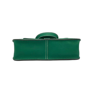 Hermès Halzan 31 Green Clemence