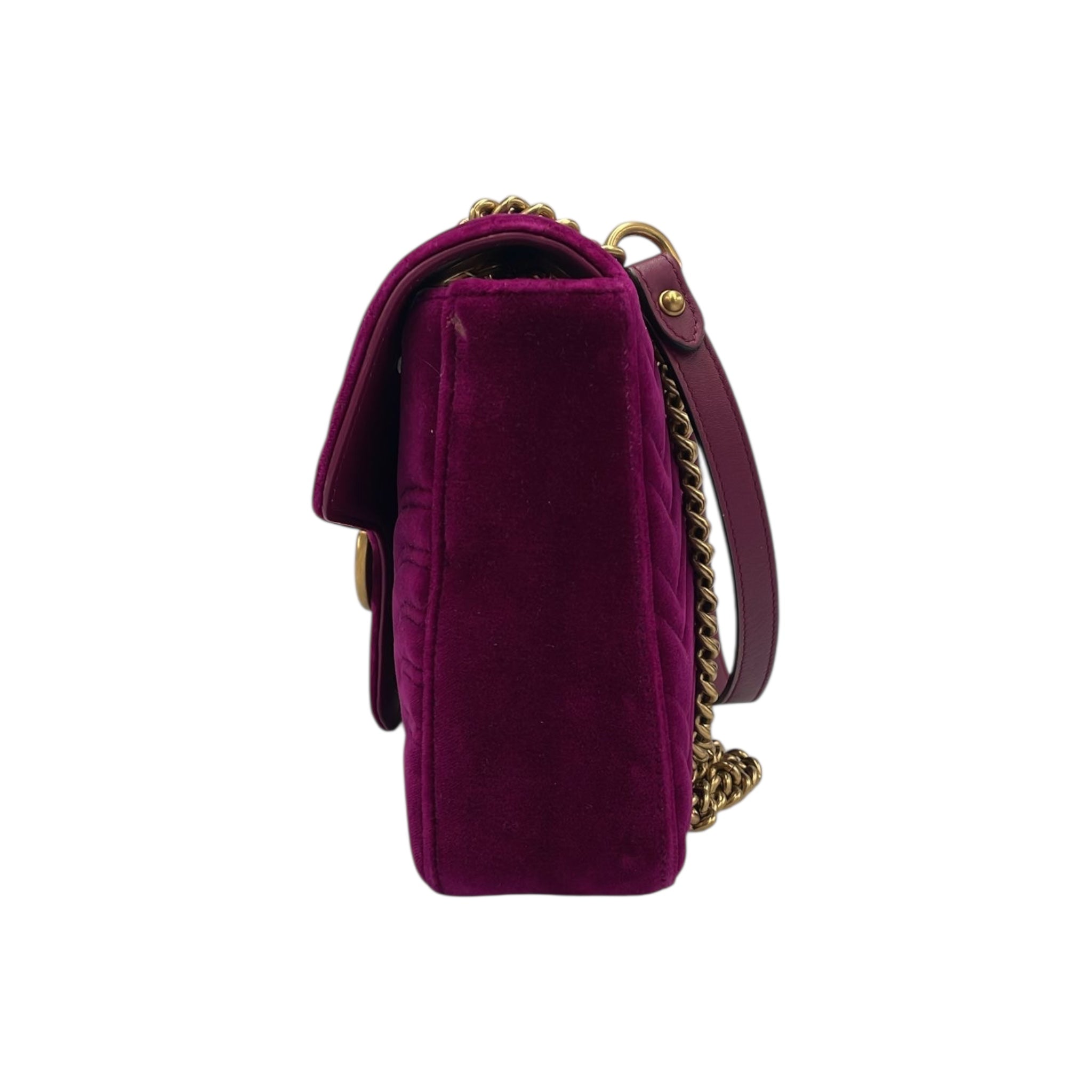 Gucci Marmont Small Red Velvet