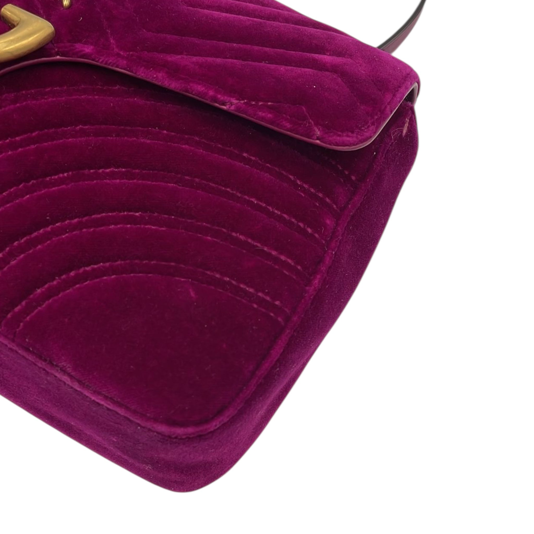 Gucci Marmont Small Red Velvet