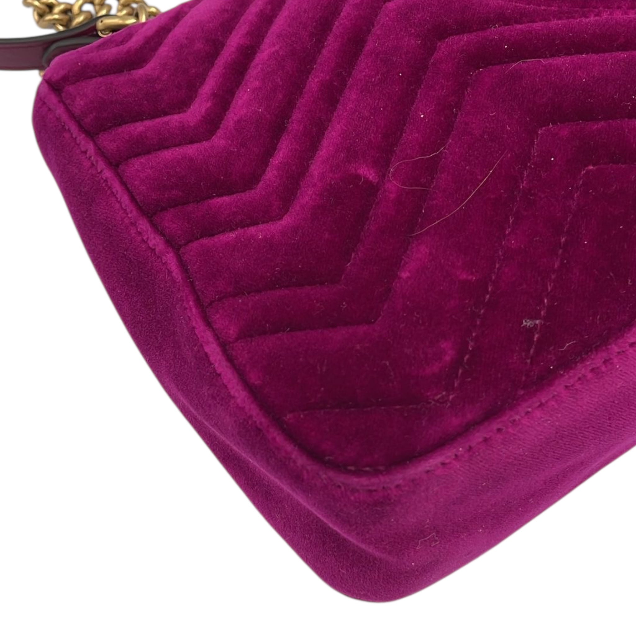 Gucci Marmont Small Red Velvet