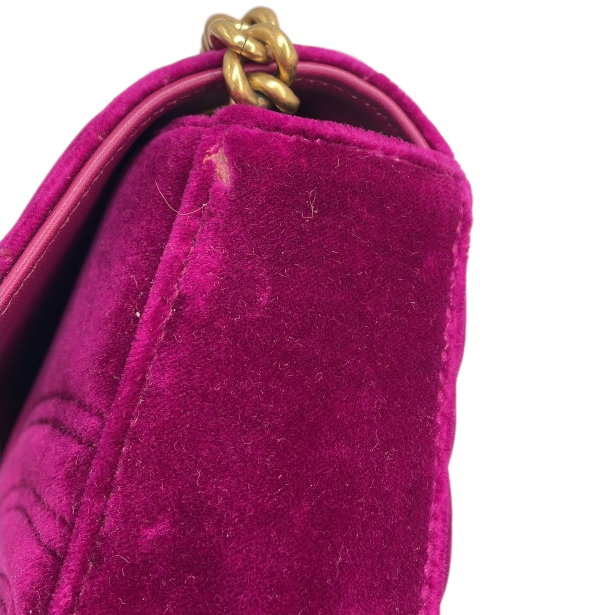Gucci Marmont Small Red Velvet