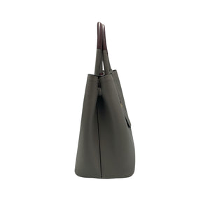 Prada Double Tote Bag Grey Saffiano