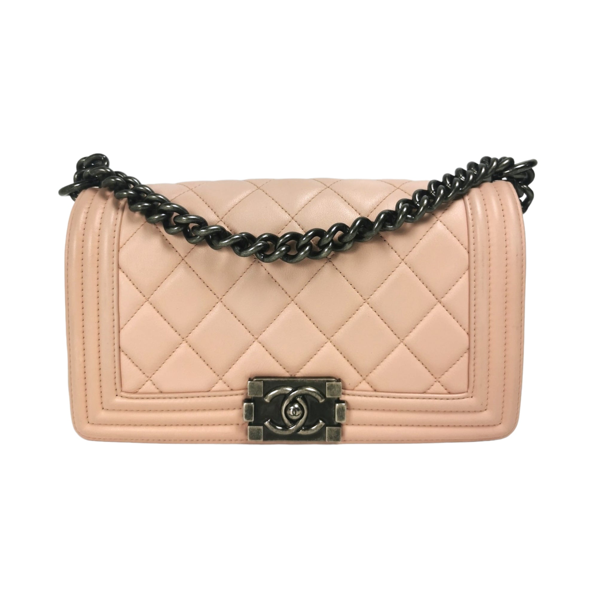 Chanel Classic 255 Medium Flap in Baby Pink Caviar with Gold Hardware   SOLD