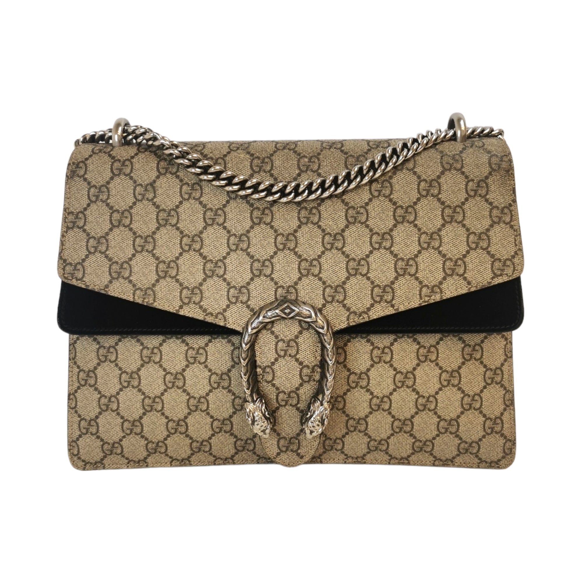 Gucci dionysus supermini gold lame leather crossbody bag