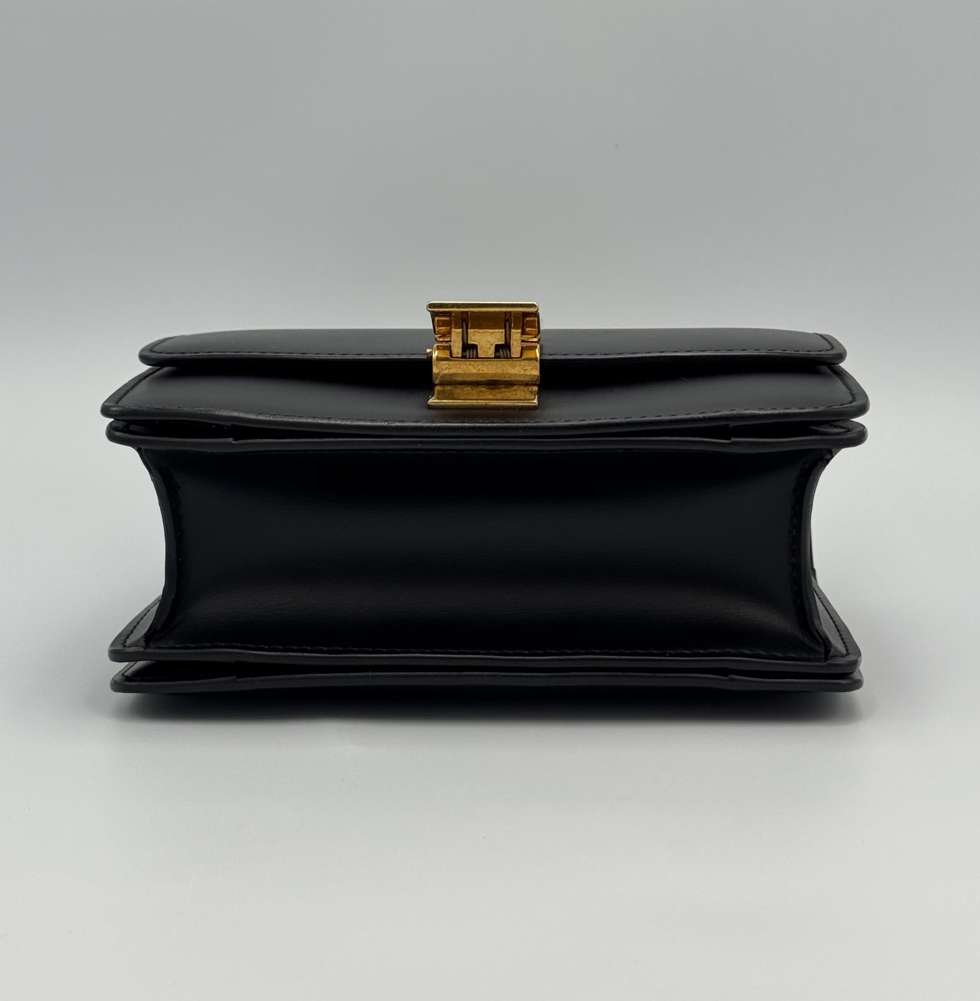 Céline Classic Box Small Calfskin Crossbody Bag Black