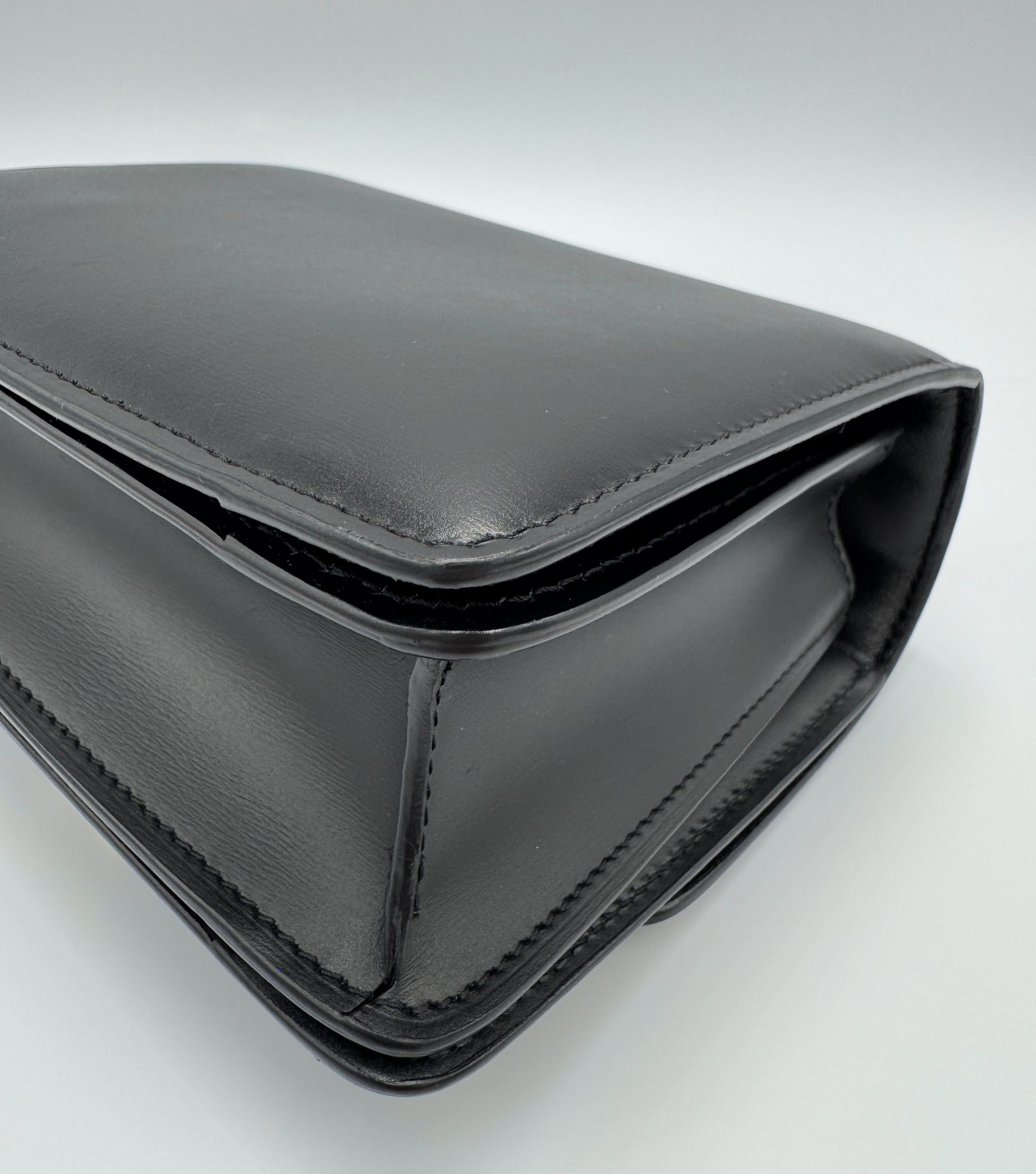 Céline Classic Box Small Calfskin Crossbody Bag Black