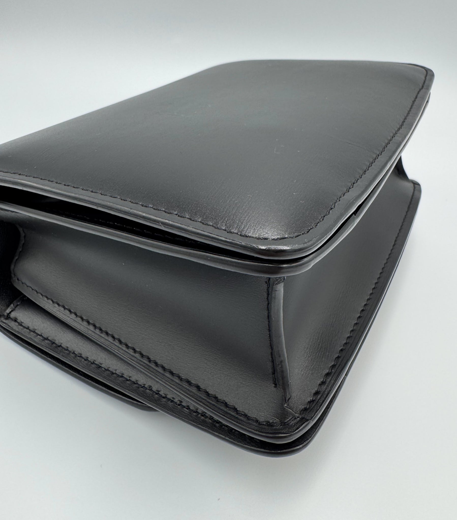 Céline Classic Box Small Calfskin Crossbody Bag Black