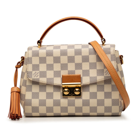 Louis Vuitton Croisette White Damier Azur Canvas