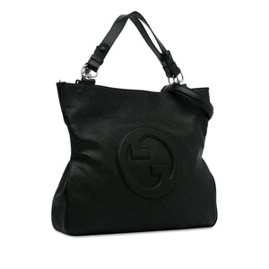 Gucci Blondie Tote Black Leather