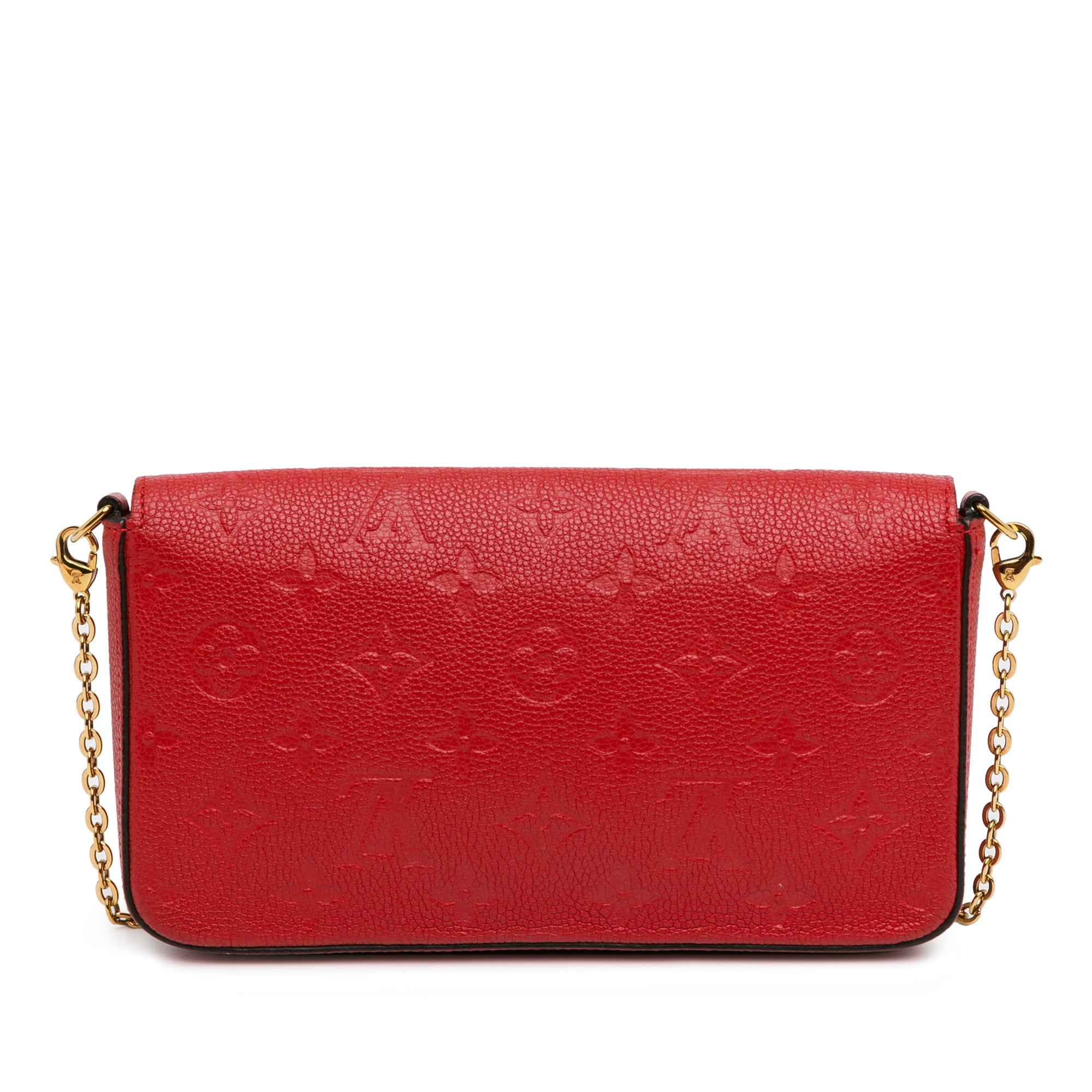 Louis Vuitton Pochette Felicie Red Monogram Empreinte