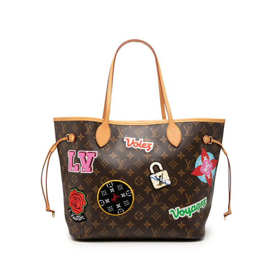 Louis Vuitton Neverfull MM Patches Monogram Canvas