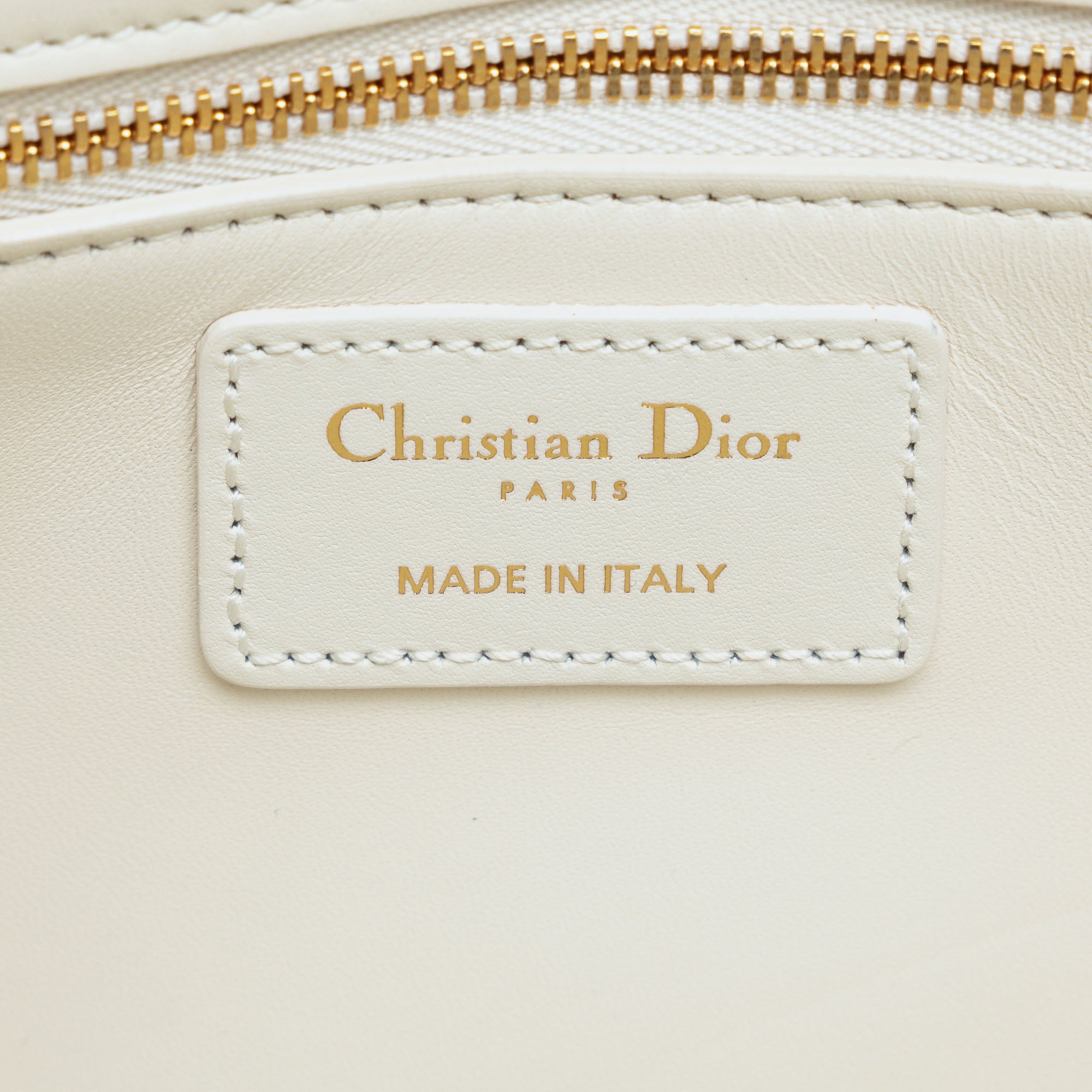 Dior 30 Montaigne Flap Bag White Leather