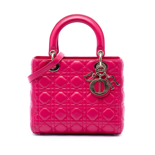 Dior Lady Dior Medium Pink Lambskin