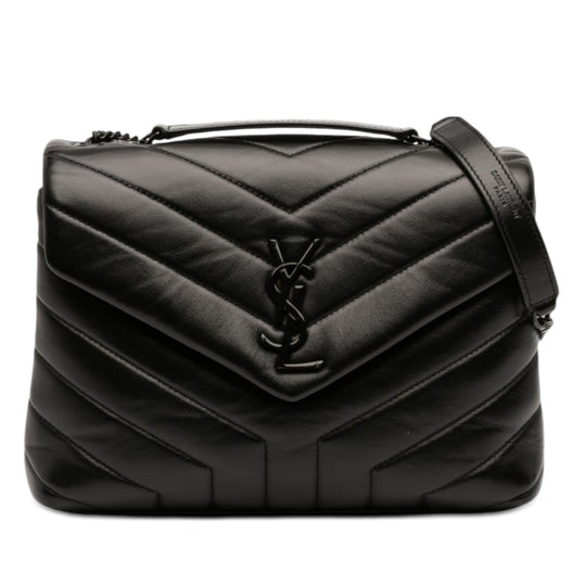 Saint Laurent LouLou Small Black Calfskin Black