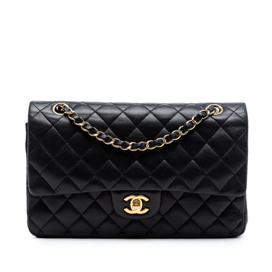 Chanel Classic Double Flap Medium Black Lambskin