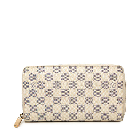 Louis Vuitton Zippy Long Wallet Damier Azur Canvas